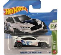 Hot Wheels Ford Mustang Mach-E 1400 - EV 2/10 - JJK78 - Short Card - Blanc - Mattel 2026 (8/250) - Performance EV - Modèle de licence - 1:64