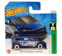 Hot Wheels Ford Performance Supervan 4 - HW Green Speed 9/10 - HTD33 - Carte courte - Bleu foncé métallisé - Mattel 2024 - 1:64