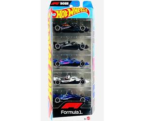 Hot Wheels Formula One F1 2025-5 Pack [Oracle RB Racing, Petronas, Alpine, M. Gram, Williams] Véhicules jouets moulés sous pression à l'échelle 1:64