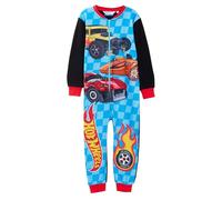 Hot Wheels Garçons Onesie pour Enfants Polaire Tout en Un Enfants Voitures de Course Pyjamas Pyjama vêtements de Nuit Chauds