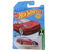 Hot Wheels Green Speed 1/5 Tesla Model 3 174/250, rouge