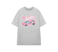 Hot Wheels Gris Pink Car T-shirt à manches courtes Femme