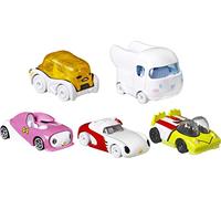 Hot Wheels Hello Kitty and Friends DieCast Character Cars Set 5 modèles de Voitures - Keroppi Gudetama Cinnamoroll My Melody - Échelle 1:64-5 cm