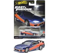 Hot Wheels HNW46-HYP73 Nissan Silvia (S15) bleu/orange Fast & Furious 1/5 échelle environ 1:64 Modèle réduit de voiture