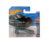 Hot Wheels - Honda Civic Custom - Drag Racers 8/10 - JJJ81 - Short Card - Turquoise/Noir - Mattel 2026 (159/250) - Modèle Licence - 1:64
