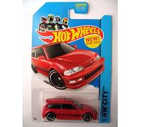 Hot Wheels Honda Civic EF Red Variant 2014 HW City Night Burnerz 4e génération 1990
