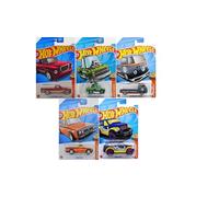 Hot Wheels Hot Trucks Lot de 5 voitures moulées sous pression, collection aléatoire Hot Trucks (les styles peuvent varier)