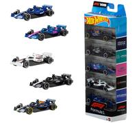 Hot Wheels Hot Wheels-Coffret 5 Voitures De Course-Voitures De F1 En Métal Moulé