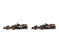 Hot Wheels Coffret de 2 Voitures McLaren Formula 1 Team Premium en métal à l’échelle 1/64 mettant à l’Honneur Le n° 81 Oscar Piastri et Le n° 4 Lando Norris, JMM91