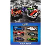 Hot Wheels - Coffret Multipack Legends - Lot de 6 véhicules et camions métal moulé 1/64 - JLB24