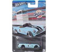 Hot Wheels HRT81-HRV01 Chevrolet Corvette 1955 bleu clair Vintage Racing Club 2/6 échelle environ 1:64