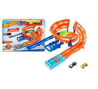 Hot Wheels – Circuit Looping de l'extrême, Coffret 2 voitures 1/64, Facile à ranger, HTK17