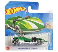 Hot Wheels - HW Braille Racer - Twin Mill - HW Celebration Racers 1/10 - HTC99 - Carte courte - Vert - Mattel 2024 - 1:64