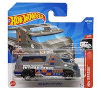 Hot Wheels - HW Rapid Response - HW Rescue 5/10 - HCX79 - Carte courte - Ambulance - Mattel 2022