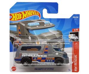 Hot Wheels - HW Rapid Response - HW Rescue 5/10 - HCX79 - Carte courte - Ambulance - Mattel 2022