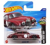 Hot Wheels Jaguar MK1 - HW Race Day 2/10 - HYX19 - Carte courte - Good Year - Rouge foncé - Mattel 2025 - 1:64