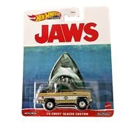 Hot Wheels Jaws du Film Le Requin Die Cast Modèle Voiture 1975 Chevy Blazer Custom Amity Police Échelle 1:64 - Longueur 7cm HKC24