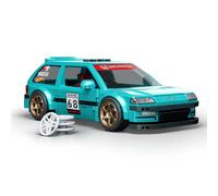 Mattel Hot Wheels - Coffret construction Custom Honda Civic EF 1990, 248 pièces, série Speed