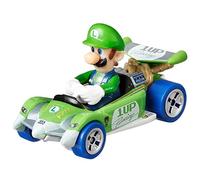 Hot Wheels - Jouets Super Mario Kart Luigi Circuit Special -1:64 Longueur 5 cm - GRN18
