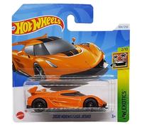 Hot Wheels 2020 Koenigsegg Jesko HW Exotics 2/10 (184/250) HTF07 Orange 2024 + Protecteur court Card Frikimonkey