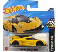 Hot Wheels Koenigsegg Jesko 2020 - HW Race Day 5/10 - HYY66 - Carte courte - Jaune - Mattel 2025 - 1:64