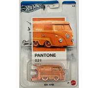 Hot Wheels Kool Kombi - JKY47 - Silver Series 4/6 - Pantone 123 - Carte Premium - Orange - Modèle sous licence officielle - Bus VW - Mattel 2026-1:64 - Pantone Color Edition