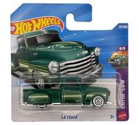 Hot Wheels - La Troca - Layin' Low 5/5 - Carte courte - JJJ90 - Vert - Mattel 2026 (137/250) - Pickup personnalisé - Modèle fantaisie - Voiture fantastique - 1:64