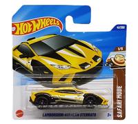 Hot Wheels Lamborghini Huracán Sterrato JBB86 Voiture de sport jaune à l'échelle 1:64, modèle Lamborghini sous licence officielle de la série Safari Mode 2025 (41/250)