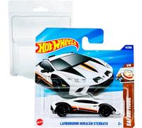 Hot Wheels Lamborghini HYW93 Hyw93 Sterrato Safari Mode 1/5 (41/250) Blanc 2025 + Protège-carte courte Frikimonkey