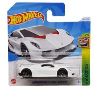 Hot Wheels Lamborghini Sesto Elemento - HW Exotics 4/10 - HTC23 - Carte courte - Voiture de sport - Blanc - Mattel 2024 - 1:64