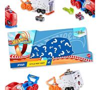 Hot Wheels Lanceur de Personnages RacerVerse, véhicule Grand Format et Voiture (Modèle aléatoire), JFV69