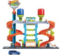 Hot Wheels Lave-auto à changement de couleur, y compris 1 voiture jouet