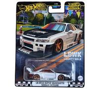 Hot Wheels LB-ER34 Super Silhouette Nissan Skyline, Boulevard Premium LBWK Liberty Walk [Blanc]
