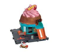 Hot Wheels Let’s Race Netflix - City Course Glacée Coffret 1 Voiture Hot Wheels, Structure de Jeu à connecter à d´Autres Coffrets, HTN77