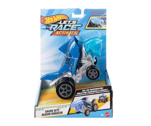 Hot Wheels Let's Race Activate! Shark Bite - La tête tourne au fur et à mesure qu'il roule! Véhicule jouet à l'échelle 1:32