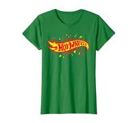 Hot Wheels - Logo Shattered T-Shirt, Femme, Vert Kelly, XS