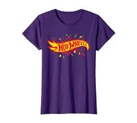Hot Wheels - Logo Shattered T-Shirt, Femme, Violet, XS