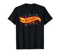 Hot Wheels - Logo Shattered T-Shirt, Homme, Noir, 5XL
