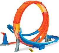 Hot Wheels Looping Crash Trackset incl. 1 voiture jouet, circuit de voiture motorisé