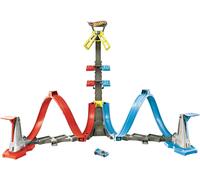 HOT WHEELS LOOPING LANCER Piste Playset Avec 1 Voiture Série STUNT TRACKS GRW39