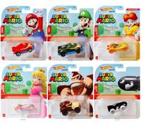 Hot Wheels Lot complet de 6 véhicules moulés sous pression Super Mario 2021 de HDL35-986A Release