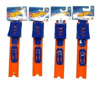 Hot Wheels Lot de 4 pièces droites pour rampe de construction 25,4 cm de long + 4 connecteurs