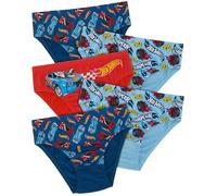 Hot Wheels Lot de 5 Slips Cars 100% Coton, Multicolore, 2-3 Ans