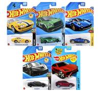 Hot Wheels Lot de 5 voitures exotiques aléatoires avec Ferrari garantie! [Aucun doublon!] (les styles peuvent varier) Ensemble mystère assorti ! Véhicules jouets moulés sous pression à l'échelle 1:64