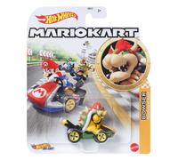 Hot Wheels Mario Kart Voiture en métal 1:64 - Figures Bowser Standard Kart