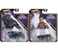 Hot Wheels Marvel Black Panther et Shuri Lot de 2 véhicules moulés sous pression