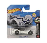 Hot Wheels Maserati Tipo 61 - JJH44 - HW Starting Grid 9/10 - Carte courte - Blanc - Modèle sous licence officielle - Peinture de course classique avec numéro de départ 25 - Mattel 2026 (123/250) - 1
