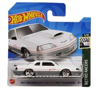 Hot Wheels Matt and Debbie Hay´s 1988 Pro Street Thunderbird - Retro Racers 5/10 - HKH05 - Carte courte - Ford - Blanc
