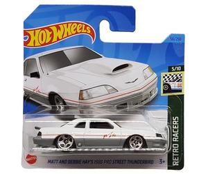 Hot Wheels Matt and Debbie Hay´s 1988 Pro Street Thunderbird - Retro Racers 5/10 - HKH05 - Carte courte - Ford - Blanc