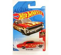 Hot Wheels Mattel Chevy Nova HW Flames Red 143/250 Carte longue 2019 '66